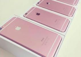 Ristra de iPhone 6s en color rosa