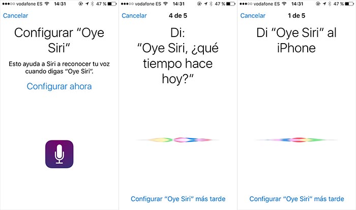 iOS 9 GM incluye un asistente de entrenamiento para la función de Hey Siri