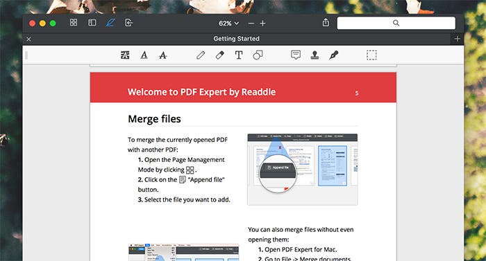 Interfaz PDF Expert
