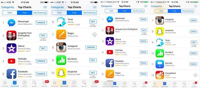 Aplicaciones gratis en la App Store