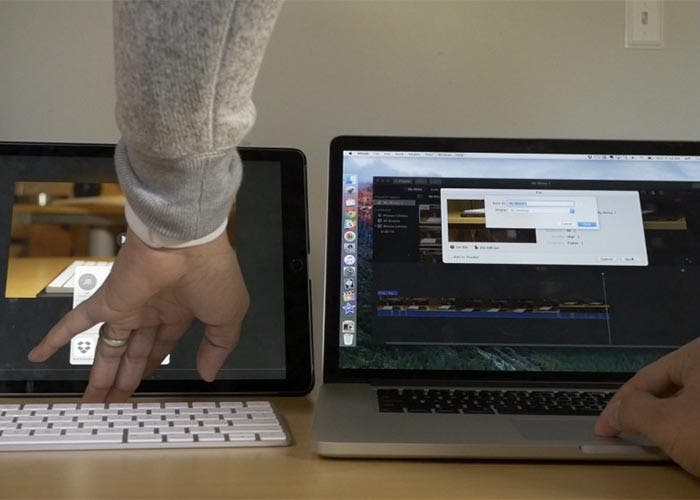 Exportando vídeo en un iPad Pro y un MacBook Pro