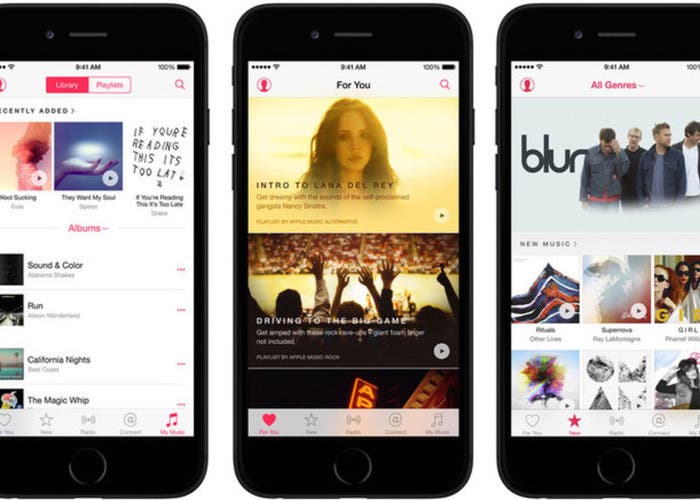Apple Music app en iPhone