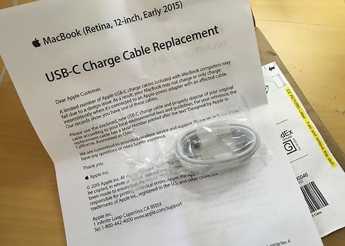 Cable USB-C de reemplazo para el MacBook