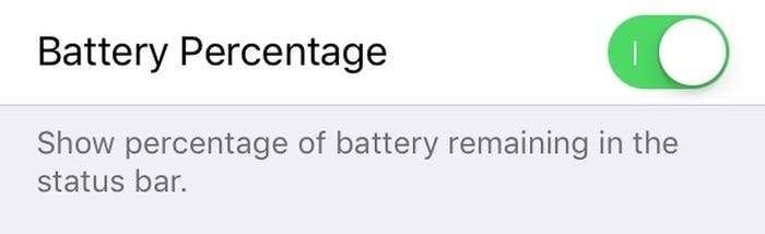 Porcentaje batería iPhone