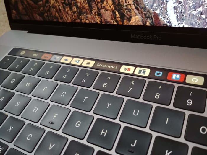MacBook Pro Touch bar accesos directos