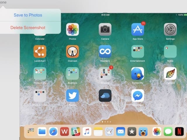 Cómo hacer una captura de pantalla en iPad