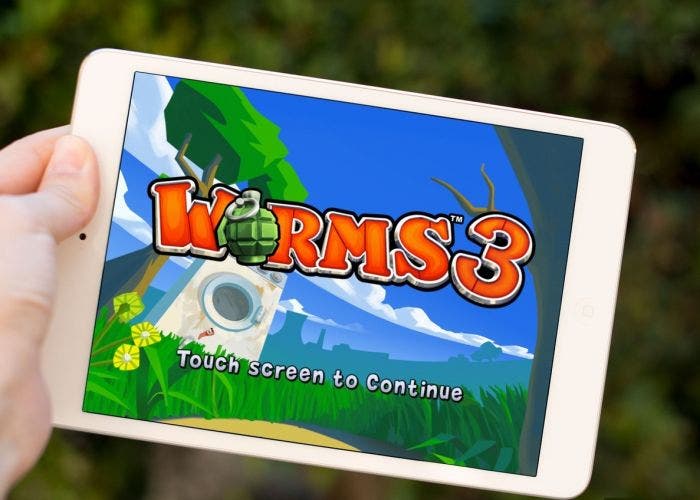 Worms 3 en el iPad mini