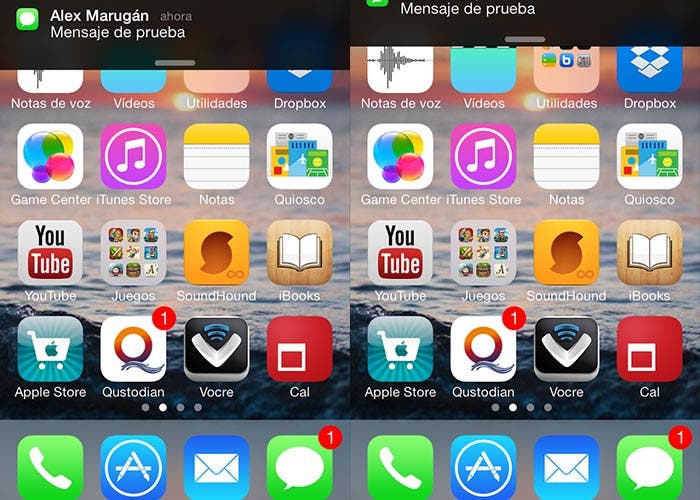 Rechaza notificaciones en iOS 7