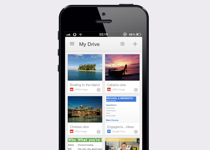 Google Drive en un iPhone
