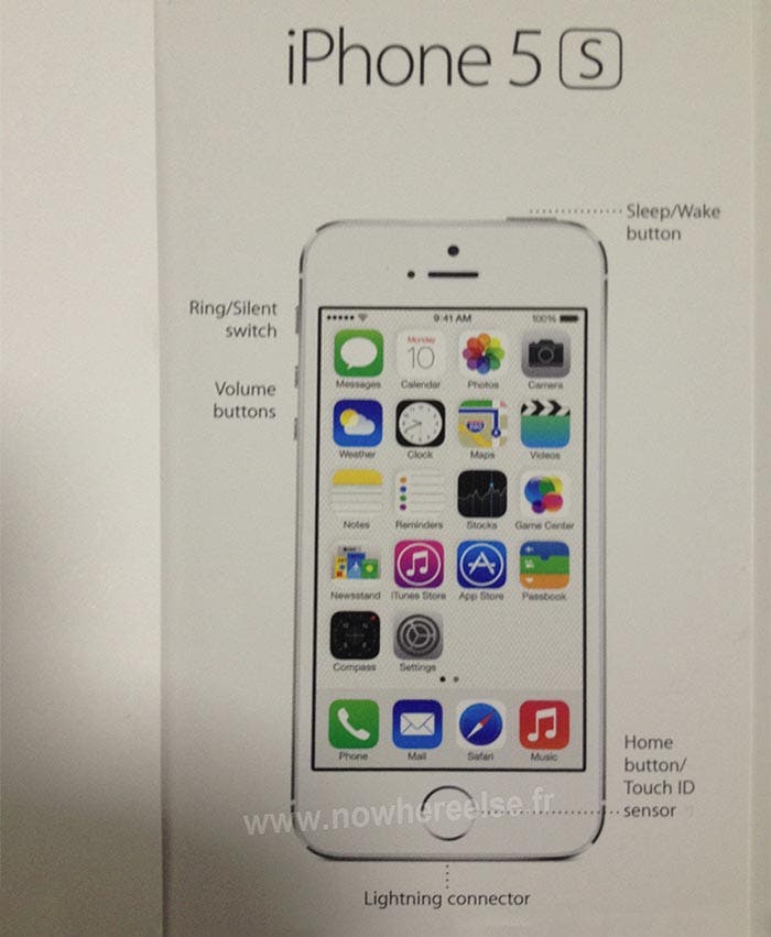 iPhone 5S con sensor biométrico