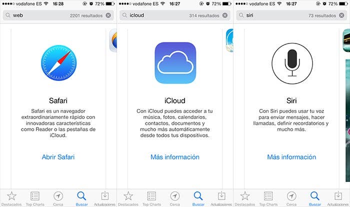 Apple nos recomienda las propias apps de iOS en la App Store
