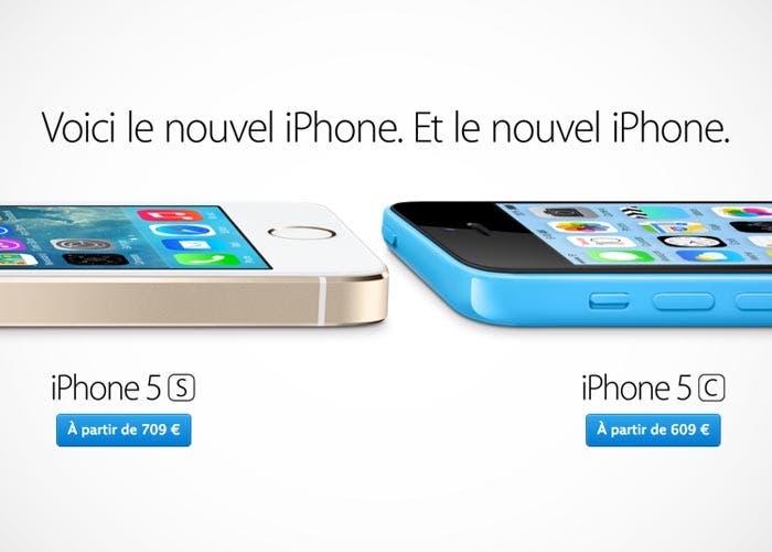 Precios del iPhone 5s y iPhone 5c en Francia