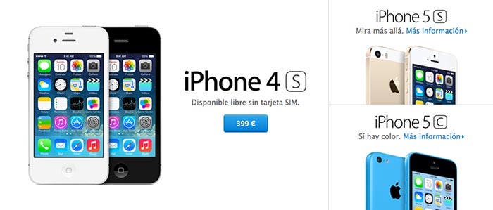 Escaparate de iPhone en la Apple Store española