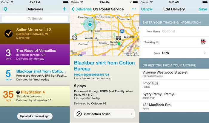 Actualización Delivery Status Touch para iOS 7