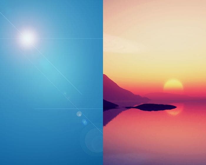 Fondos iOS Sunset and Virtual