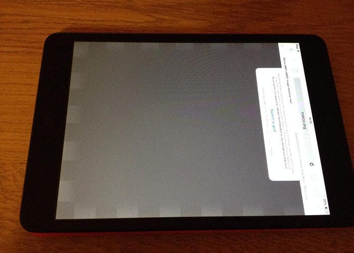 Problemas en la pantalla del nuevo iPad mini