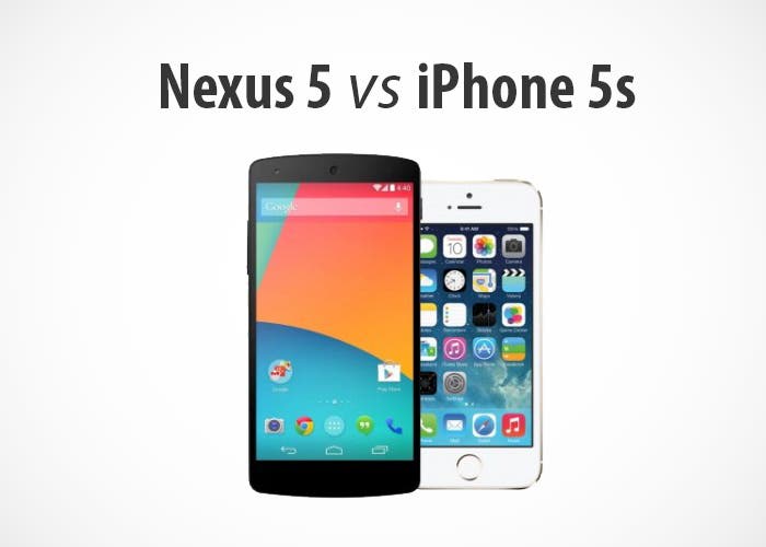Comparativa Apple iPhone 5s y Google Nexus 5